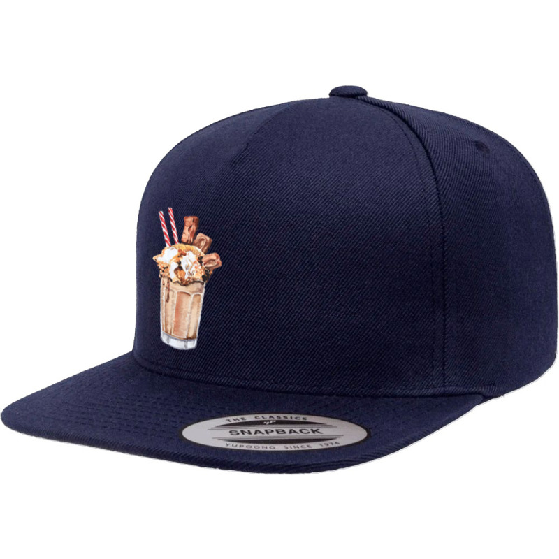 Chocolate Peanut Butter Milkshake T  Shirt Peanut Butter Milkshake Wit 5 panel snapback cap by salesmanhuh | Artistshot