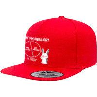 My Vocabulary Sarcasm Swearing Intellectual Discourse Rabbit T Shirt 5 Panel Snapback Cap | Artistshot