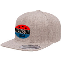 Gavin Newsom 2024 Presidential 5 Panel Snapback Cap | Artistshot