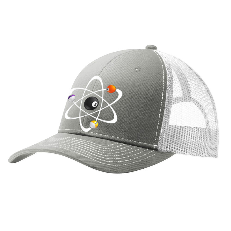 Funny Billiard Designs For Men Women Science Lover Atom Ball Pa Trucker Cap | Artistshot