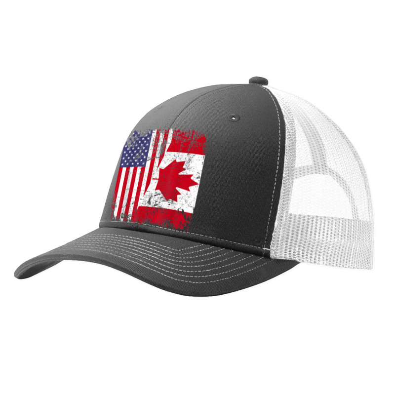 Canadian Roots  Half American Flag  Canada T Shirt Pa Trucker Cap by tandonwelters | Artistshot