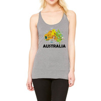 Australia T Shirt Australian Elements Fun Map Ocenia Tee Racerback Tank | Artistshot