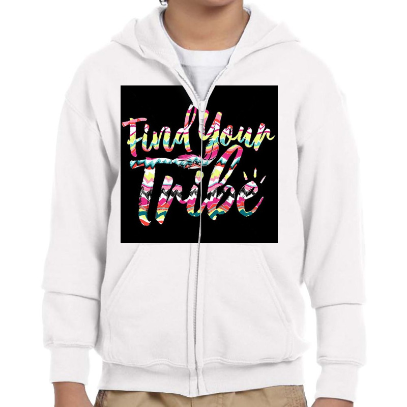 Find Your Tribe Youth Zipper Hoodie | Artistshot