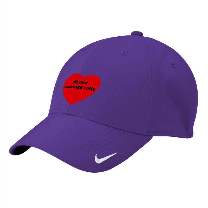 Love Sausage Rolls, Hashtag Heart, Sausage Rolls 2 Nike Dri-FIT Cap by chillinxs | Artistshot