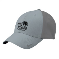 Born To Ride Forced To Work Nike Dri-fit Cap | Artistshot