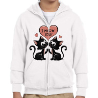 I Meow You Youth Zipper Hoodie | Artistshot