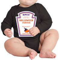 Magic Pumpkin Sauce Halloween Costume Long Sleeve Baby Bodysuit | Artistshot