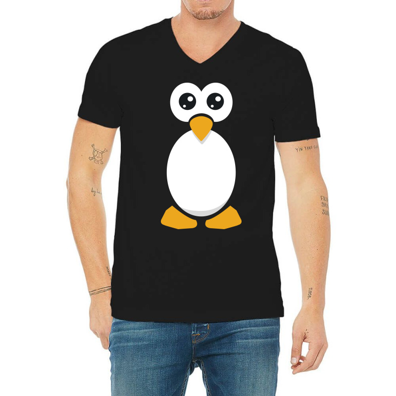 Halloween Penguin Costume V-neck Tee | Artistshot