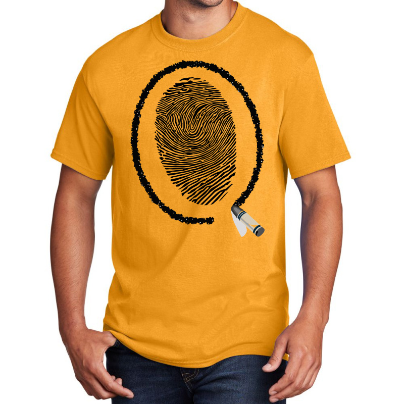 Fingerprint Basic T-shirt by HRC Design | Artistshot