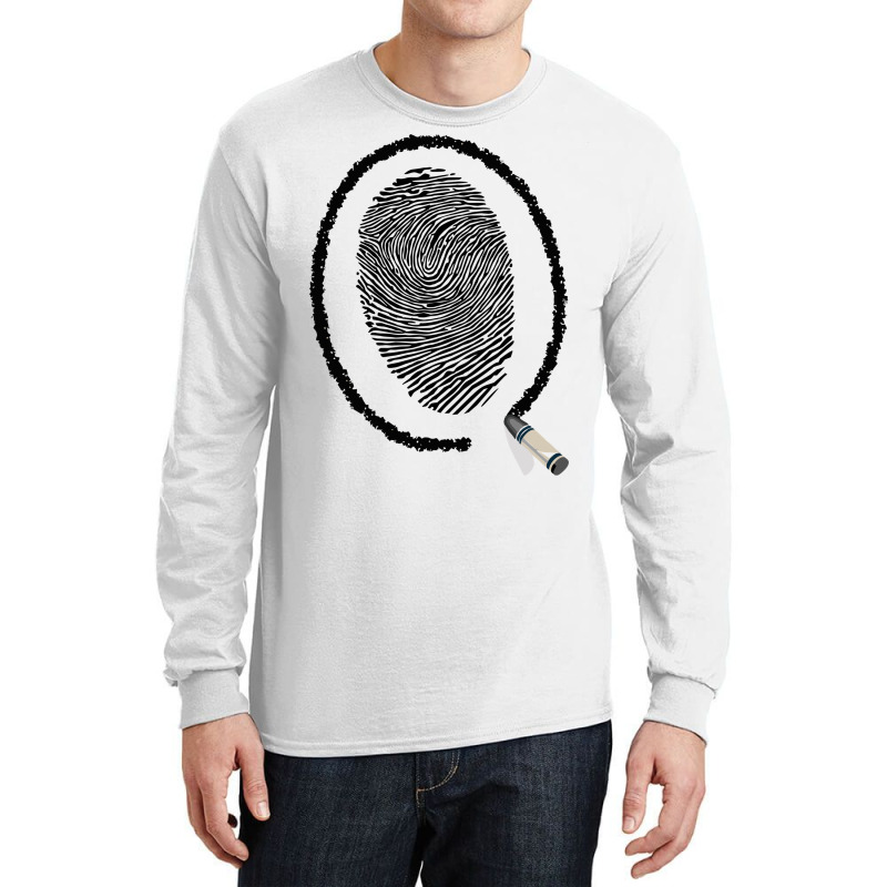 Fingerprint Long Sleeve Shirts by HRC Design | Artistshot