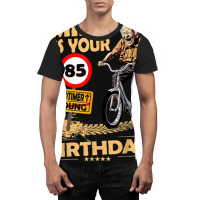 Funny Oldtimer Smile It`s Your Birthday 85 Graphic T-shirt | Artistshot