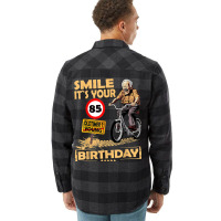 Funny Oldtimer Smile It`s Your Birthday 85 Flannel Shirt | Artistshot