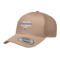 Fuck Colon Cancer Funny Awareness Blue Ribbon Women & Men Retro Trucker Cap | Artistshot