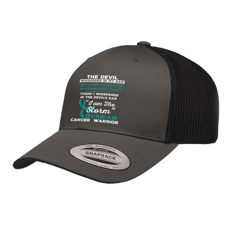 I Am The Storm Ovarian Cancer Warrior Retro Trucker Cap | Artistshot