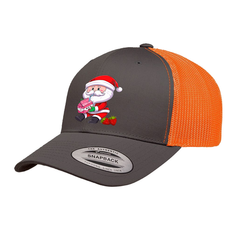 Santa Strawberry Milkshake Carton Kawaii Japanese Anime Xmas Retro Trucker Cap by pester | Artistshot