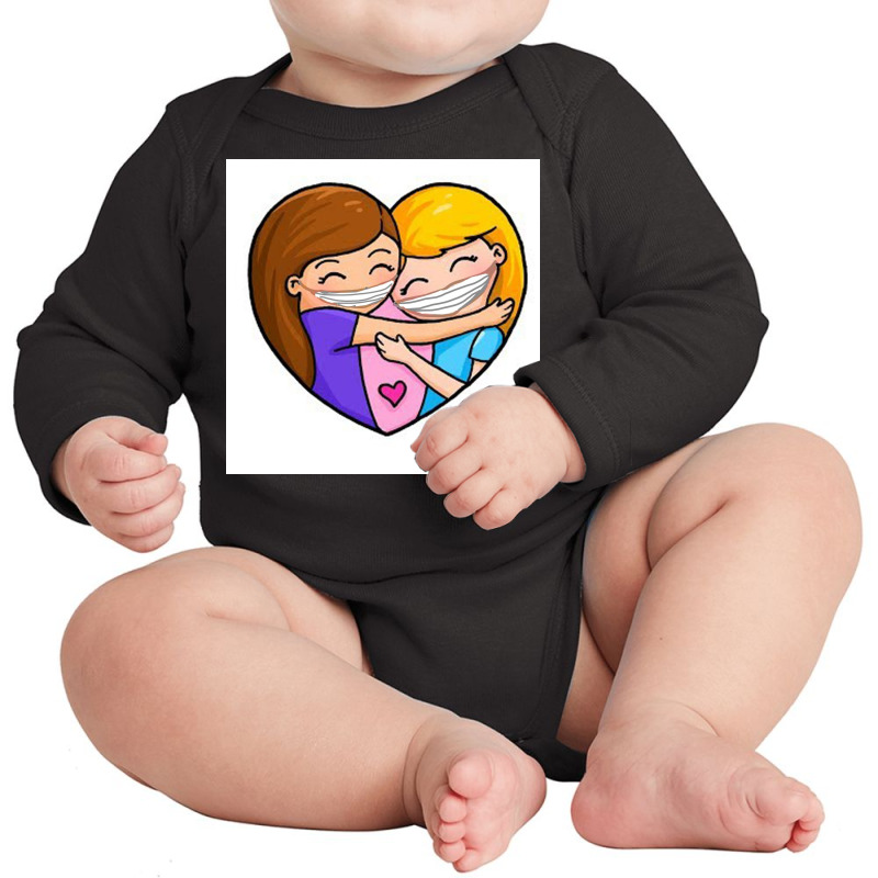 Bff Long Sleeve Baby Bodysuit by Artango | Artistshot