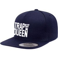 King Trap Queen New 5 Panel Snapback Cap | Artistshot