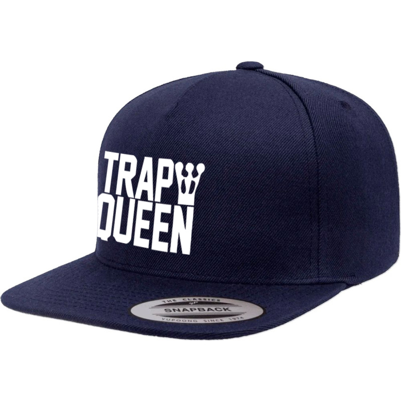 King Trap Queen New 5 Panel Snapback Cap | Artistshot