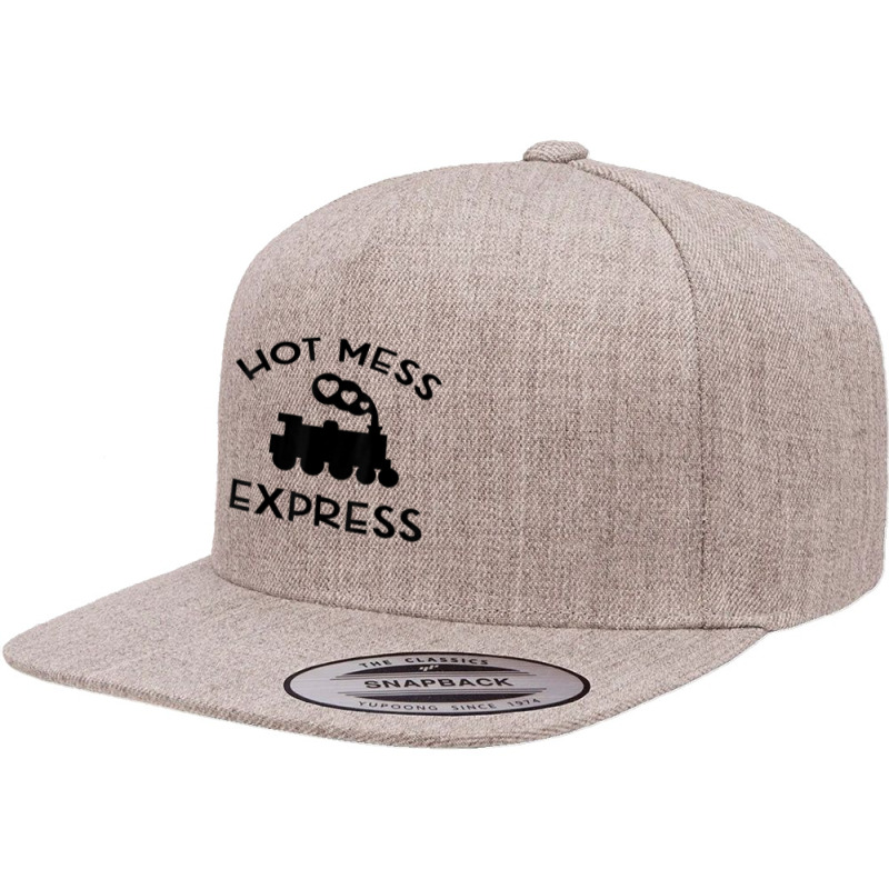 Cool Hot Mess Express Train Funny Sarcastic Novelty Item T Shirt 5 panel snapback cap by haocovaccaj | Artistshot