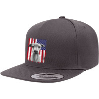 Dogs 365 Distress American Flag Italian greyhound Dog Usa Premium T S 5 Panel Snapback Cap | Artistshot