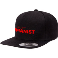 Happy Humanist Symbol 5 Panel Snapback Cap | Artistshot