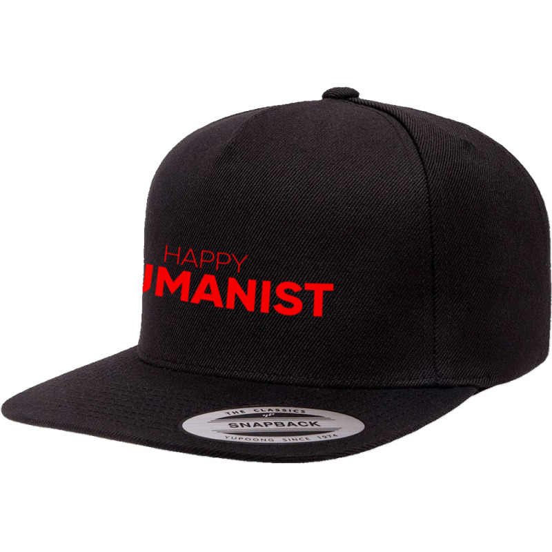 Happy Humanist Symbol 5 panel snapback cap by IONIQ | Artistshot