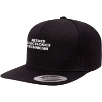 Retired Electronics Technician T Shirt 5 Panel Snapback Cap | Artistshot