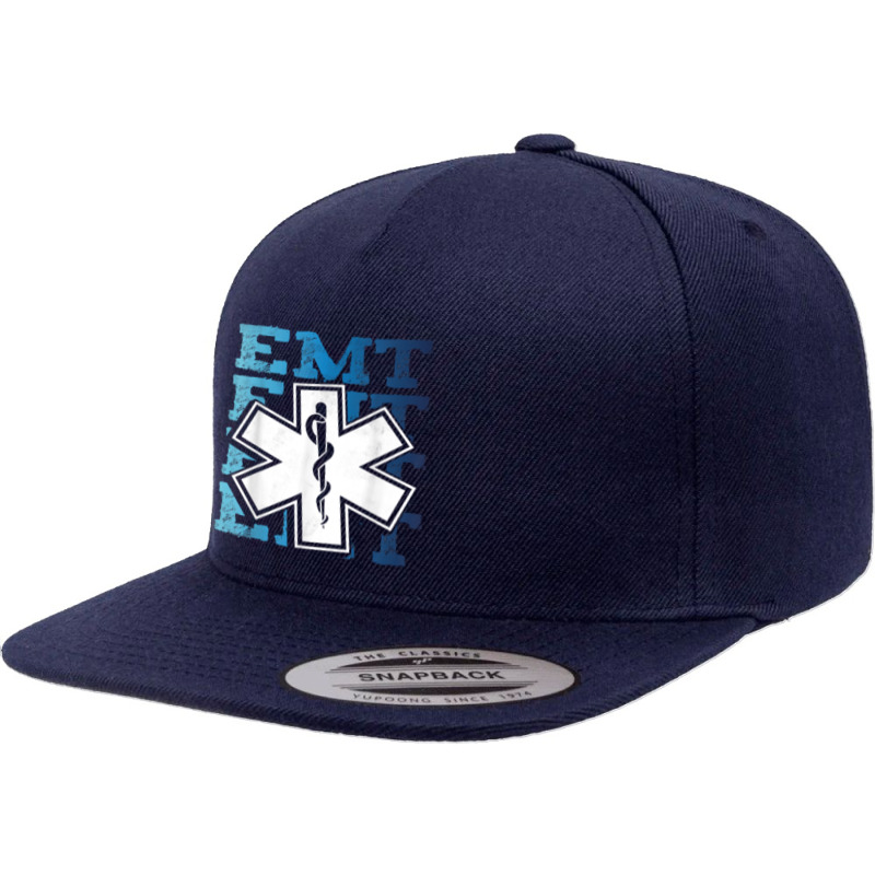 Vintage Emt Shirt, Emergency Medical Technician T Shirt 5 Panel Snapback Cap | Artistshot