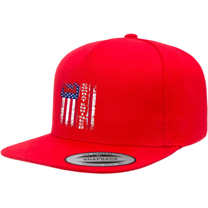 Combat Engineer Distressed American Flag   U.s. Military 5 panel snapback cap by daniellepaine | Artistshot