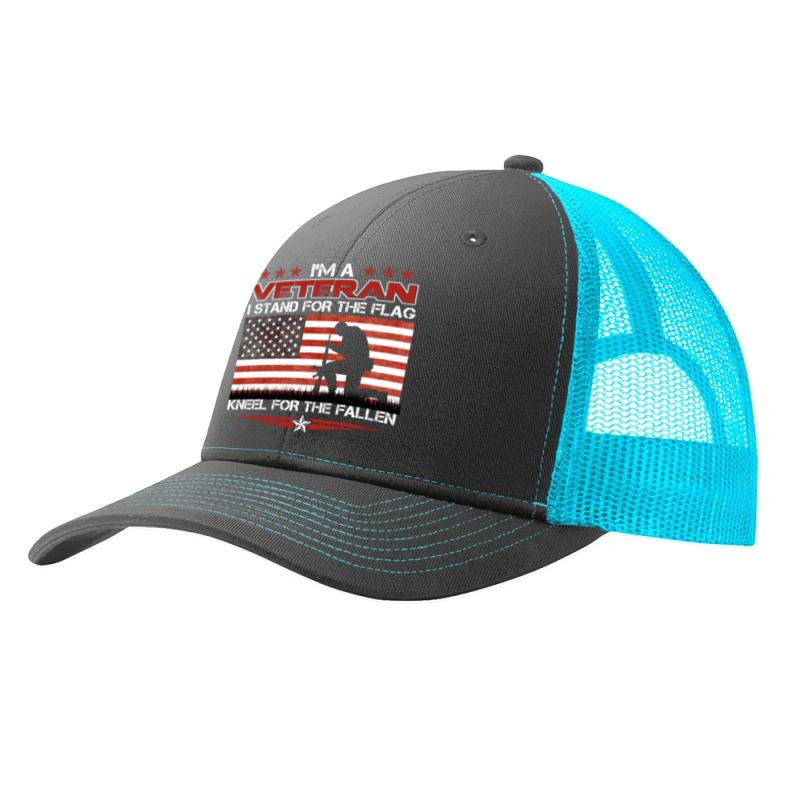 Stand For The Flag Kneel For The Fallen: Usa Veteran Pa Trucker Cap by LisaSnyder | Artistshot