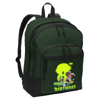 Splatoon Inkling 8th Birthday Green Splatter Portrait Premium T Shirt Basic Backpack | Artistshot