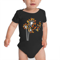 Womens Womens Floral Lion Dandelion Wild Animals Baby Bodysuit | Artistshot