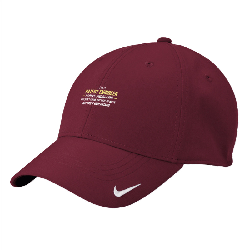 Patent Engineer I Solve Problems Funny Gift Nike Dri-FIT Cap by thanchashop | Artistshot