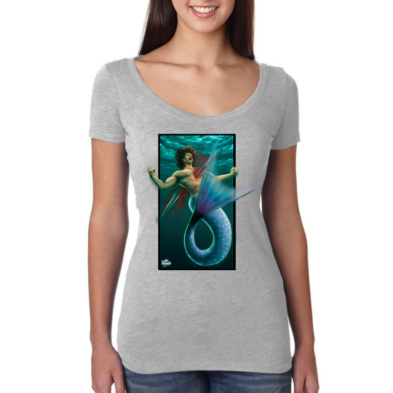 Merman Women's Triblend Scoop T-shirt by NRO Arte Digital | Artistshot