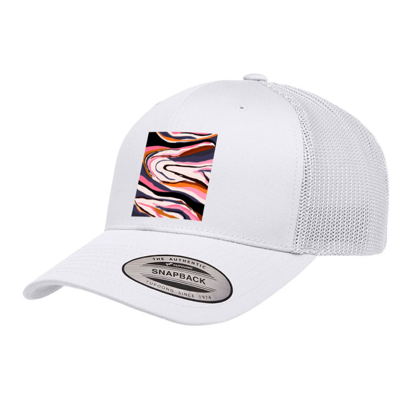 Modern Contemporer Digital Abstract Painting In Colors Retro Trucker Cap | Artistshot