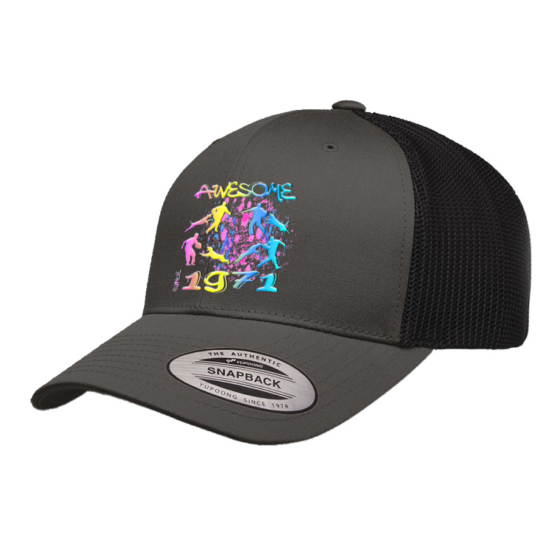 Awesome Since 1971. Agility Dog Training Graffiti Design T Shirt Retro Trucker Cap by sowleomballoucgp | Artistshot