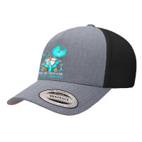 Gnome One Fights Alone Ribbon Ptsd Awareness Yupoong Trucker Cap | Artistshot