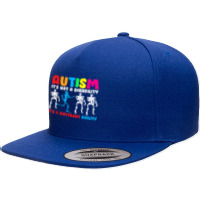 Autism Is Not A Disability It's A Different Ability 5 Panel Snapback Cap | Artistshot