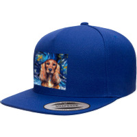 Cocker Spaniel T  Shirt Cocker Spaniel Night ( Portrait) T  Shirt 5 Panel Snapback Cap | Artistshot