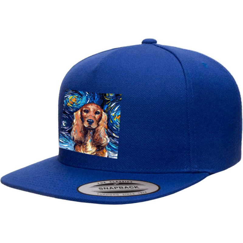 Cocker Spaniel T  Shirt Cocker Spaniel Night ( Portrait) T  Shirt 5 panel snapback cap by jaylinconsidine282 | Artistshot