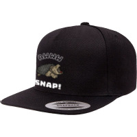 Alligator Snapping Turtle Meme For Men Women Kids 5 Panel Snapback Cap | Artistshot