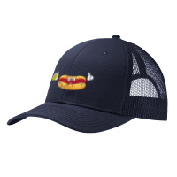 Hotdogs Mustard Sausage Lover Funny Hotdog Sandwich Grunge Pa Trucker Cap | Artistshot