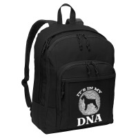 Giant T  Shirt Giant Schnauzer It`s In My D N A Fingerprint Giant Schn Basic Backpack | Artistshot