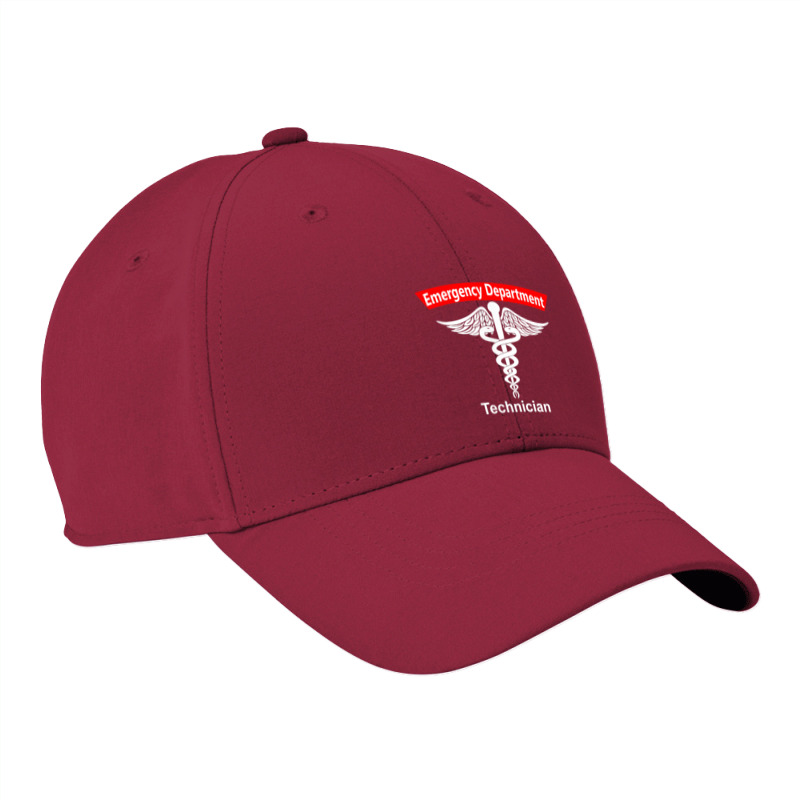 Emergency Department Technician Ed Tech Medical Caduceus Er T Shirt Nike Dri-fit Cap | Artistshot