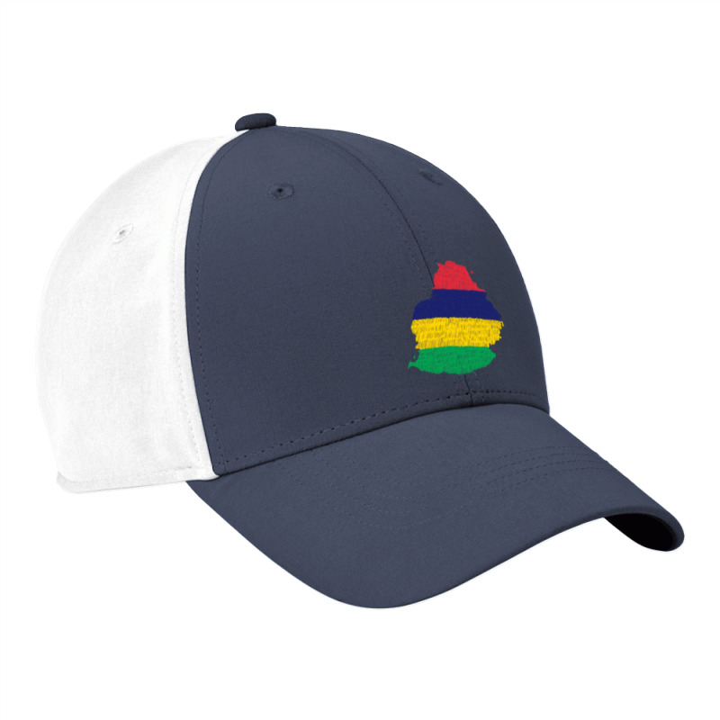 Mauritius Map Flag Drawing Line Art Nike Dri-FIT Cap by Erwin Saputra Art | Artistshot