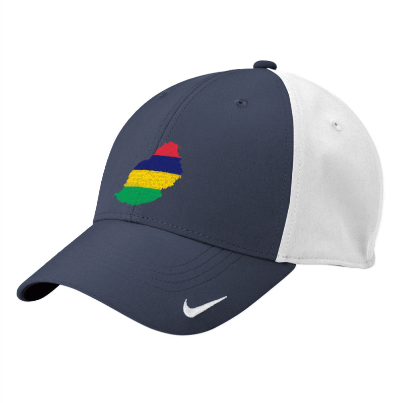 Mauritius Map Flag Drawing Line Art Nike Dri-FIT Cap by Erwin Saputra Art | Artistshot