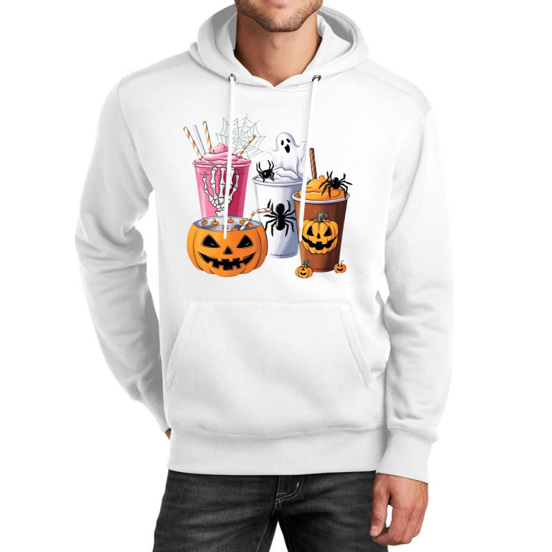 A Pink Drink Topped With A Skeletal Hand,a Unique Unisex Hoodie | Artistshot