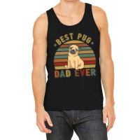 Best Pug Dad Ever Retro Vintage Father's Day Tank Top | Artistshot