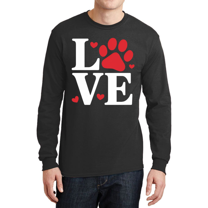 Dogs Love Long Sleeve Shirts by Charity Aduset | Artistshot