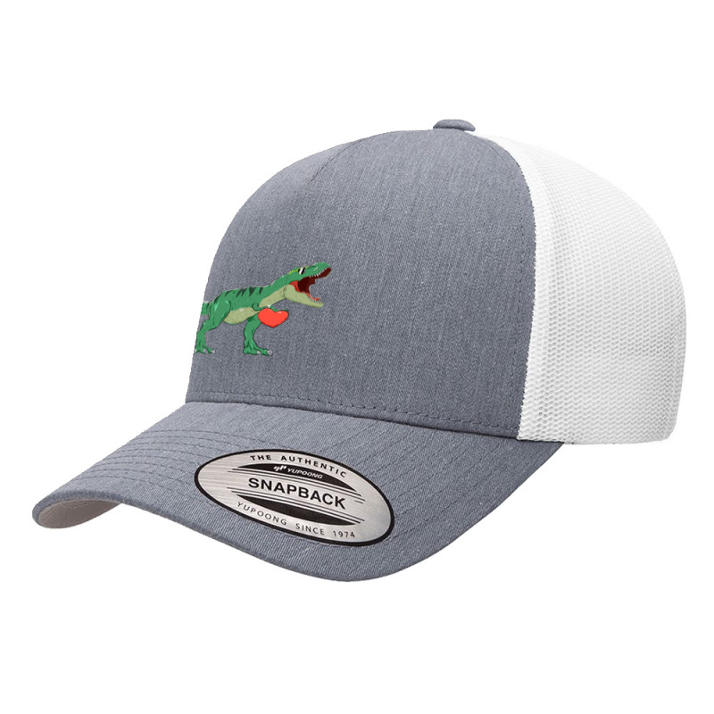 Boys Valentines Day  Kids Trex Dinosaur I Steal Hearts Yupoong Trucker Cap | Artistshot